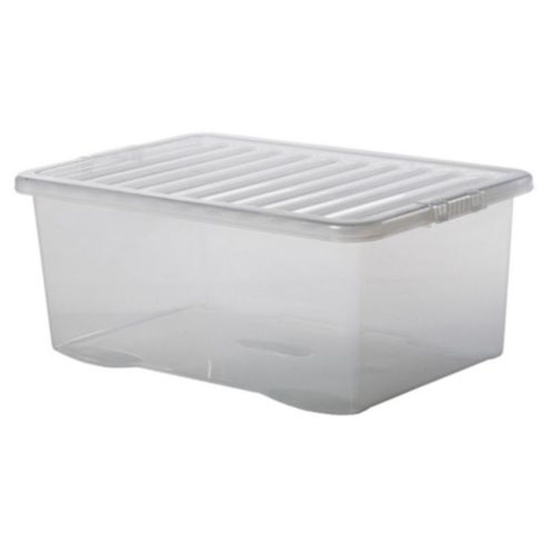 Plastic Storage Box 45 Litres - Clear by Premier